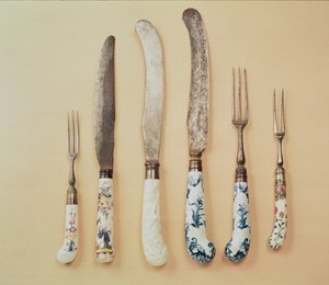 磁器ナイフとフォークハンドル（セラミック）